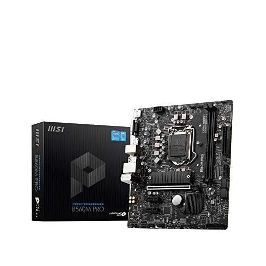 MSI Placa-mãe B560M PRO-E ProSeries (mATX, Intel Core de 11ª/10ª geração, soquete LGA 1200, DDR4, PCIe 4, slot M.2, USB 3.2, LAN Gbps)