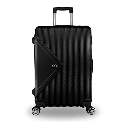 Mala de Viagem Extra Grande Roda 360 ABS Rígido Mala Para Despacho (Preto)