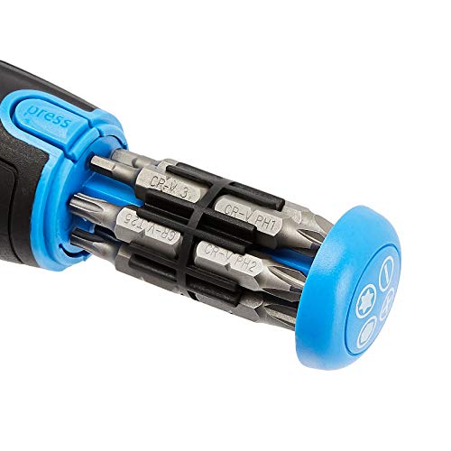 AmazonBasics 12-in-1 Magnetic Ratchet Screwdriver