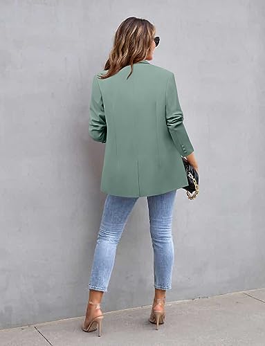 CHICZONE Womens Long Sleeve Casual Blazers Open Front Lapel Button Work Office Ladie's Suits Jackets4