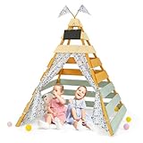 Wooden Triangle Teepee Playhouse Fun