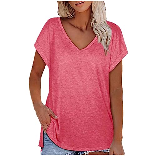 T Shirts For Women Ofertas Top Mujer Talla Grande Camisas Talla Grande Mujer Camiseta Verano Mujer Escote Pico Camiseta De Deporte Mujer Despedida De Soltera Tshirt Camiseta Mujer Roja Ofertas