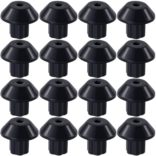 CTEAKOP 16 Pcs Gas Stove Grate Rubber Feet, Anti-Slip High-Temp Gas Range Grates Feet Protection Replacement, Stove Top Parts for 3/16″ Hole Top Cooktop Burner Grates