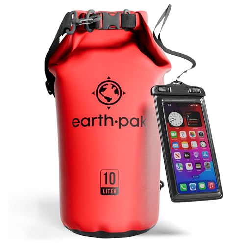 Floating Waterproof Bag Earth Pak Waterproof Dry Bag - Roll Top Waterproof Backpack Sack Keeps Gear Dry for Kayak with...