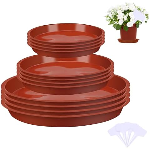 Xialvyu 12Pcs Plant Pot Saucers Set Cover