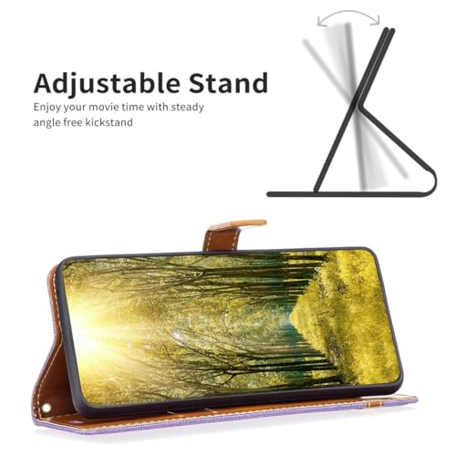 Protection rabat Nokia G42 housse antichoc violette avec stand - 4