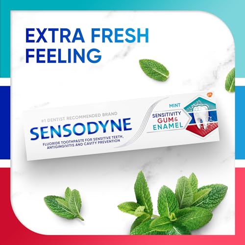 Image of Sensodyne sensitivity and gum enamel toothpaste|dual action tooth paste for sensitive teeth and healthy gums 70gm