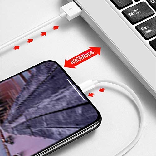 iPhone Charger Lightning Cables [Apple MFi Certified] 5Pack 6ft iPhone Fast Charging Cord Apple Phone USB High Speed Data Sync Cable Compatible iPhone 14/13/12/11 Pro Max/XS MAX/XR/XS/X/8/7/Plus/Mini