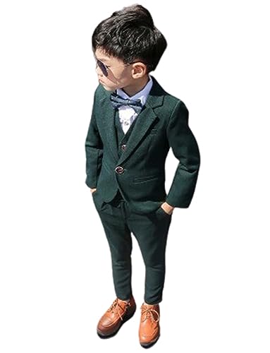 Costume garçon 3 pièces avec gilet et pantalon élégant pour enfant