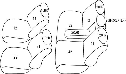 クラッツィオ シートカバー プリウスα 40系 ET-0128