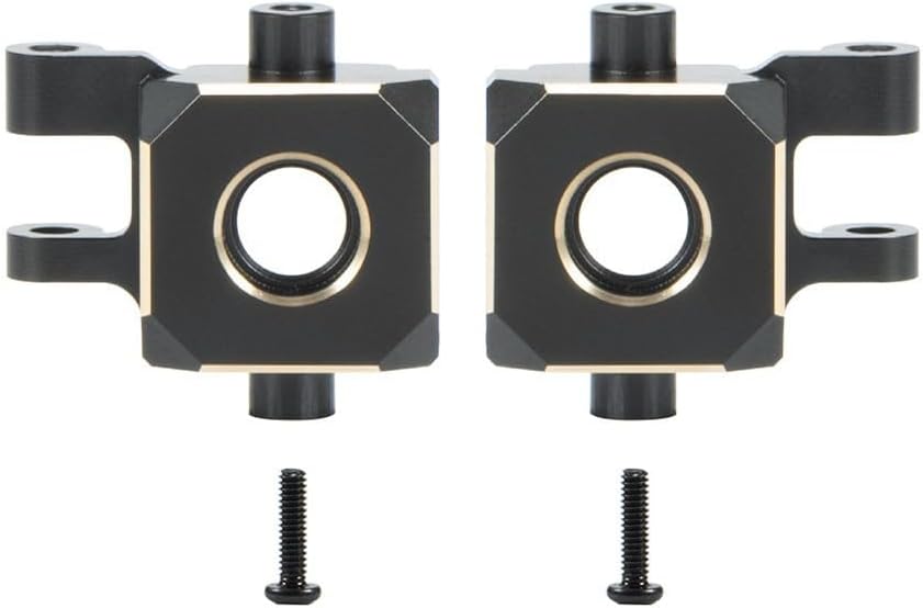 2-Pack Brass Knuckle Heavy Front Steering Cup Upgrading Accessories Compatible with 1/18 TRX4-M RC Crawler