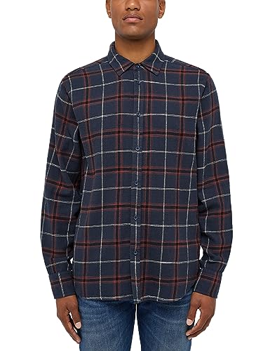 MUSTANG Estilo Clemens Flannel Camisa de Vestir, Big Check Blue 12513, M para Hombre
