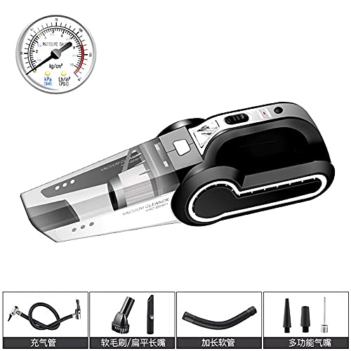 ruiyaomaoyifff Auto Vacuum CleanerHigh-Power Multifunctionele Auto Lucht PumpHigh-Power Draagbare Vier-in-One Auto stofzuiger (Color : Black) - Image 6