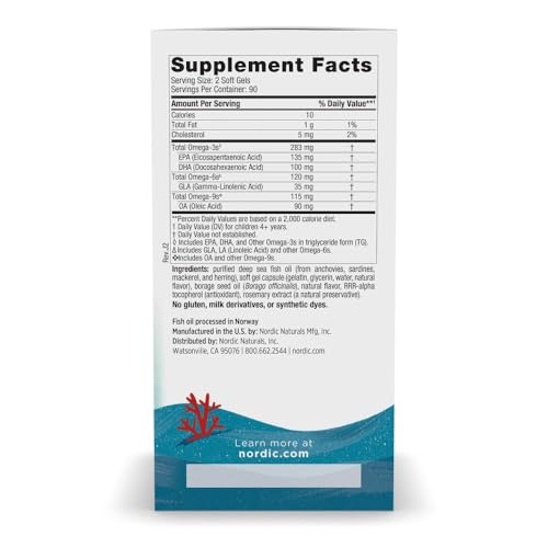 image for Nordic Naturals Complete Omega Jr., Lemon - 180 Mini Soft Gels - 283 m