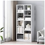 Dniieo Librero Minimalista de 5 Niveles, Librero Organizador Vertical, Estructura Estable y Ahorro de Espacio, Libreros...