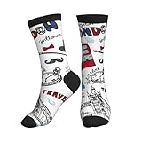 Transpirables y cómodos de llevar todo el día: diseñados para transpirabilidad y suavidad, los calcetines transpirables con estampado Theselondon ofrecen una sensación suave y sin irritación como calcetines de fitness, calcetines casuales o accesorios de ropa deportiva para primavera, verano, otoño e invierno.