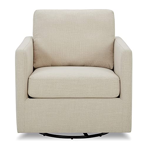 Chita Swivel Accent Chair, Club Arm Chair, Oversized Chair For Living Room, Fully Assembled, Linen Grey #TOP4