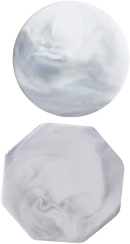 TEHAUX Herramientas de cerámica, 2 piezas, placa de respaldo de sello de cera, almohadilla de taza de mármol, alfombrilla de mesa, sellado de cera,