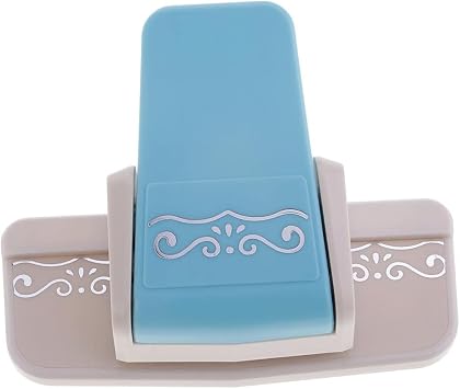 Baosity 4 Different Patterns Design Fancy Border Punch Scrapbook Handmade Edge Device DIY Paper Cutter Handmade Craft Gift - Blue