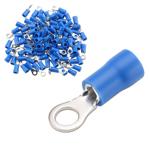 Baomain Ring Terminals Connector #8 AWG 16-14 (100PCS)