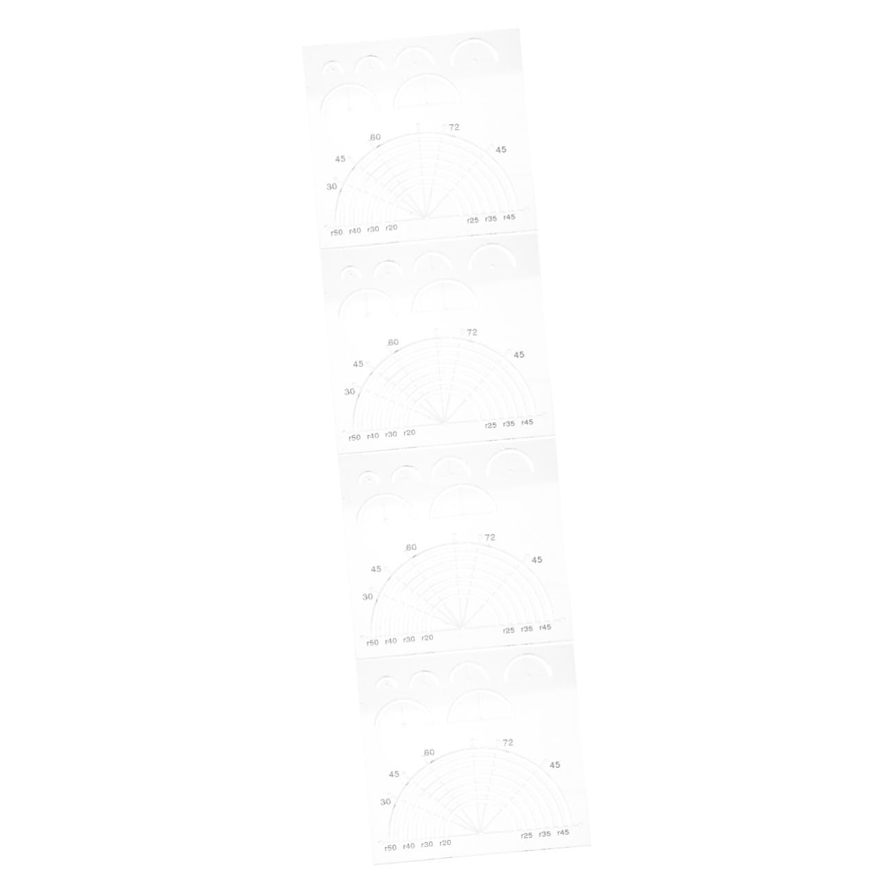 OSALADI 4 Pezzi Set Modello Trapuntato Governate Kit Sovrani Trapunti Cerchio Forniture Trapuntanti Ricamo Quilting Quilters Misurazione Tessuto Righello Per Cucire Trasparente Acrilico
