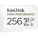SanDisk 256GB High Endurance UHS-I microSDXC Memory Card with SD Adapter, 100MB/s Read, 60MB/s Write