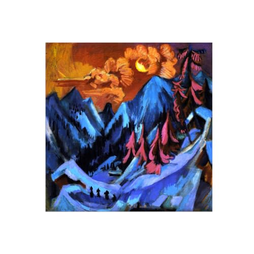 Toile Winter 90x90cm impressions sur toile de haute qualite artistique sans cadre