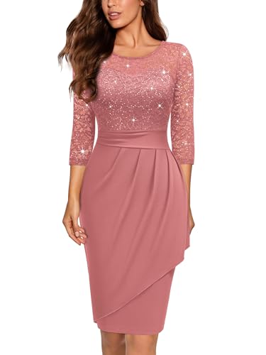 Miusol-Womens-Elegant-Scoop-Neck-Glitter-Sequin-Lace-Cocktail-Party-Dress-Large-Cinnamon-Pink