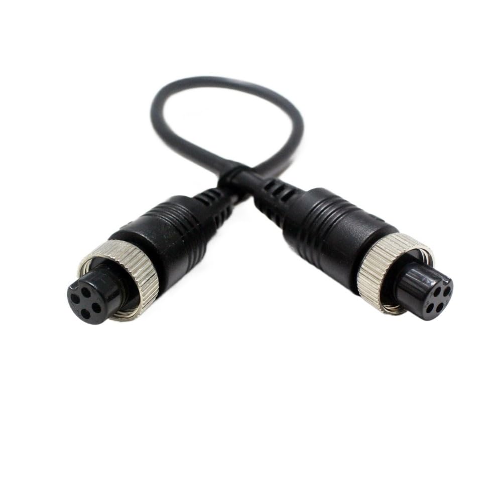 Bjnuylkerd Men's Fe To Fe 1 M12 4Pin Gx12 To Fe Extension Adapter Cable For Cctv Security Dvr 20Cm(Fe To Fe)