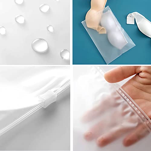 24 Pcs Reusable Ziplock Bags, Plastic Hospital Bags Maternity Essentials Travel Clothes Storage Bags Waterproof Luggage Organiser Pouch for Clothes, Shoes, Cosmetics(5 Size) - Image 5