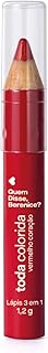 Quem Disse, Berenice? Lápis 3 Em 1 Vermelho Coração 1,2g