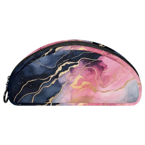 Astuccio astuccio estetico acquerello e per matite grigio oro