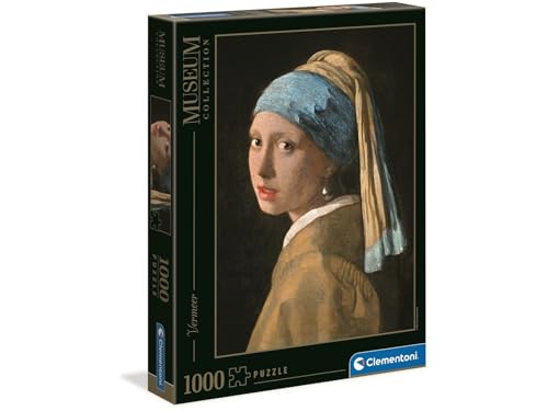 Clementoni - 39614 - Jeu de Création et Logique pour Enfants - à Partir de 14 Ans et Plus - Puzzle Museum Collection de Haute Qualité - 1000 Pièces - La Fille à la Perle - Vermeer