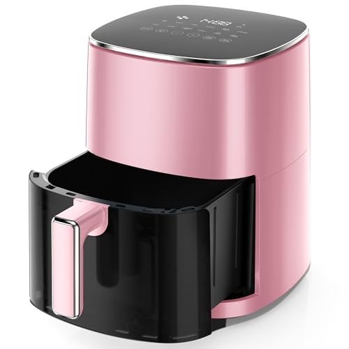 Image of NEWBULIG Air Fryer, 6QT Square Airfryer with Visual Window, 400℉ Fast Heating Air Fryers Oven with Timer, Auto-Off, Non Toxic & Non Stick, Multiple 12 Modes for Roast, Bake, Dehydrate, Fry, Reheat