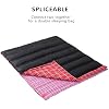 BISINNA Cotton Flannel Sleeping Bag for Adults Backpacking Camping Sleeping Bag 3 Season Envelope Sleeping Bags for Hiking