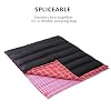 BISINNA Cotton Flannel Sleeping Bag for Adults Backpacking Camping Sleeping Bag 3 Season Envelope Sleeping Bags for Hiking
