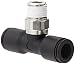 Legris 3108 60 14 Nylon & Nickel-Plated Brass Push-to-Connect Fitting, Branch Tee, 3/8" Tube OD x 1/4" NPT Male