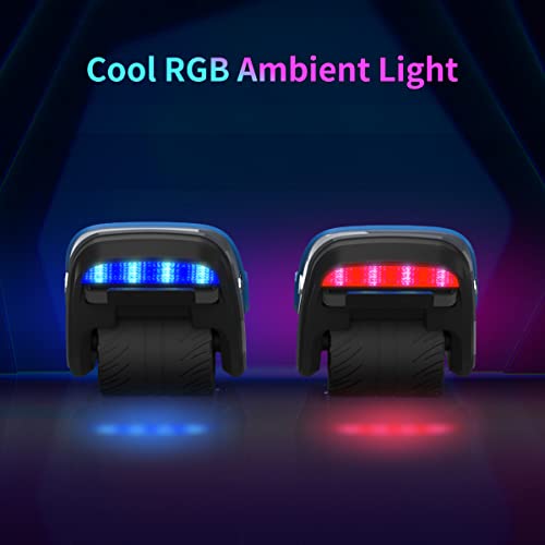 Tomoloo S1 Hoverboard Hovershoes,2 In 1 Electric Roller Skates With Rhythm Led Light,Ul Safety Certificated |Self Balancing Scooter Hoverboards For Kids And Adults (Gray) #TOP4