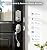Veise VE017-H Fingerprint Smart Front Door Lock Set, App Control, Keyless Entry Deadbolt with Handle, Smart Deadbolt, Emergency Power Port, Touchscreen Keypad, Auto Lock, Easy Install, Satin Nickel