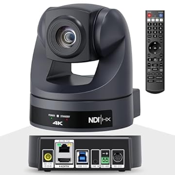 Câmera PTZ 4K com zoom óptico de 20X Câmera de sala de conferência HDMI USB3.0 para videoconferência e transmissão de igrejas, funciona com Zoom, Skype.(Enviado do Brasil, sem impostos adicionais)