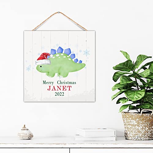 Panneau de décoration murale amusante en bois de qualité Noël