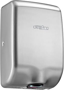 TEW dexPro Commercial/Domestic Hand Dryer Feisty Compact High Speed Hand Dryer 1.0kW Brushed Stainless Steel   FC1SS