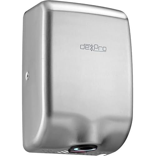 TEW dexPro Commercial/Domestic Hand Dryer Feisty Compact High Speed Hand Dryer 1.0kW Brushed Stainless Steel – FC1SS