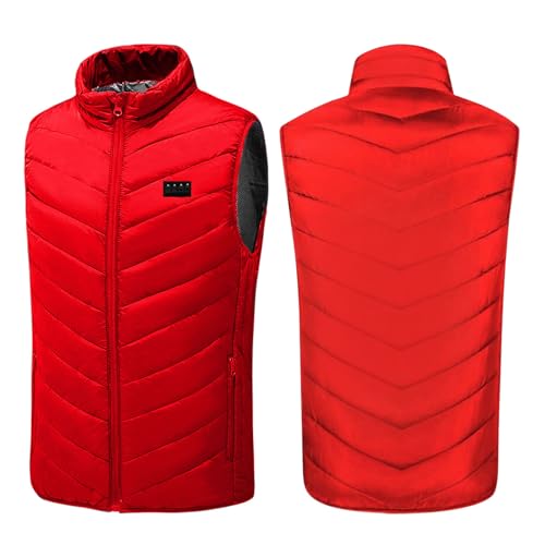 Image of Heated Vest Women and Men USB Rechargeable Heated Vests Stand Collar Packable down Puffer Heating Vest Outerwear