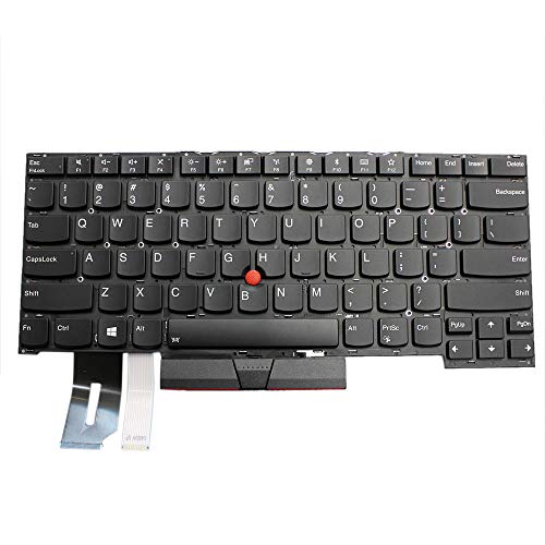 GinTai Black US Keyboard Backlit Replacement for Lenovo Thinkpad T490S T495 T495S