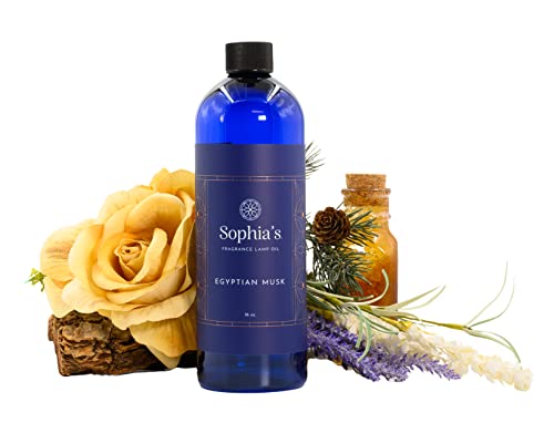 Sophias Egyptian Musk Fragrance Lamp Oil Refills Effusion Lamp Fragrance Oil for Redolere Lamps Scented Lamp Oil for Fragrance Lamps 16 Fluid Ounces of Catalytic Scented Oil Made in USA