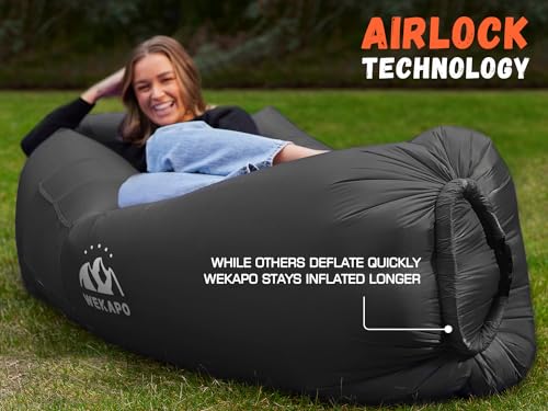 image for WEKAPO Inflatable Lounger Air Sofa Hammock-Portable,Water Proof& Anti-