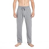 [Vulcandon] パジャマパンツ メンズ 綿100％ ルームウェアボトムス 肌に優しい 吸汗 通気 部屋着 パジャマボトムス 快眠 グレー Mサイズ