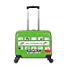 Cuties and Pals Kinderkoffer Kindergepäck Kinder Reisegepäck Kindertrolley Koffer Trolley Handgepäck (London Bus (grün), Koffer)