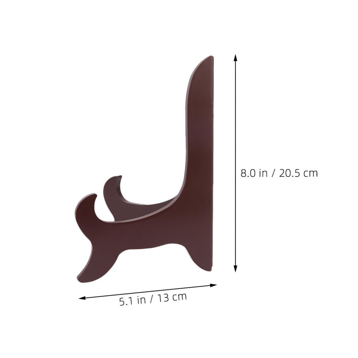 FUNOMOCYA 2Pcs Wooden Plate Holder Display Stand for Plates Easel Design for Dinner Plates and Decorative Storage Stable Base for Tabletop Use